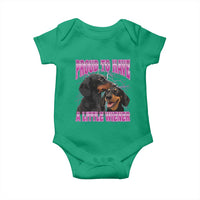 Funny Dachshund Dog Meme Baby Onesie Proud To Have A Little Wiener - Wonder Print Shop