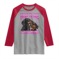 Funny Dachshund Dog Meme Raglan Shirt Proud To Have A Little Wiener - Wonder Print Shop