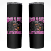 Funny Dachshund Dog Meme Skinny Tumbler Proud To Have A Little Wiener