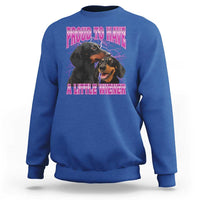 Funny Dachshund Dog Meme Sweatshirt Proud To Have A Little Wiener - Wonder Print Shop