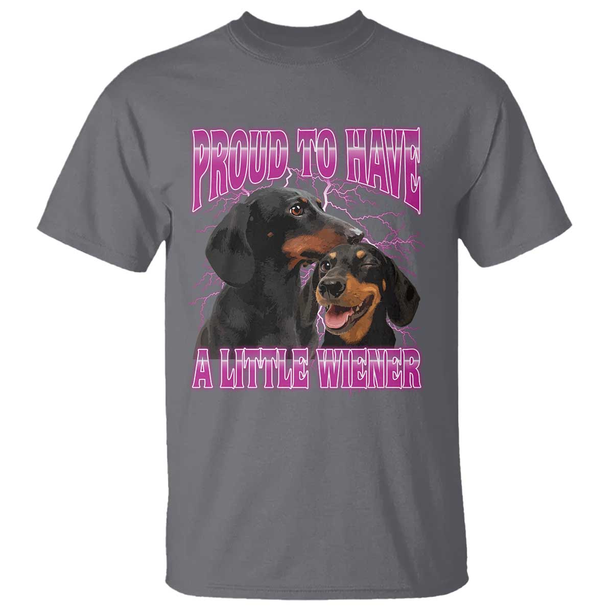 Funny Dachshund Dog Meme T Shirt Proud To Have A Little Wiener - Wonder Print Shop