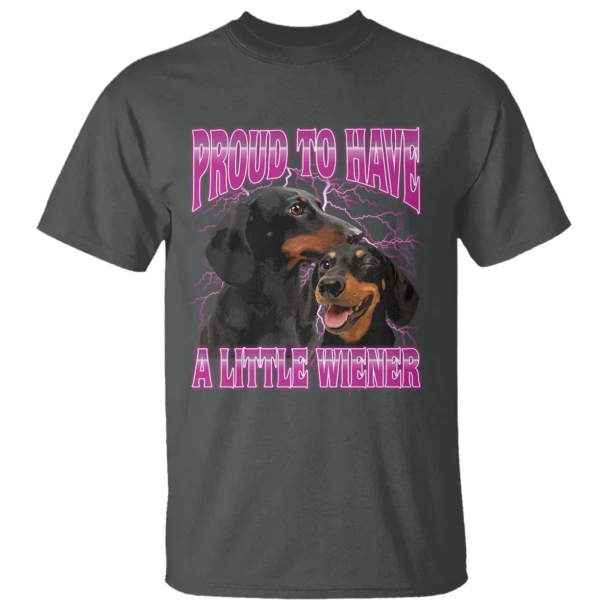 Funny Dachshund Dog Meme T Shirt Proud To Have A Little Wiener - Wonder Print Shop