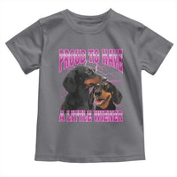 Funny Dachshund Dog Meme Toddler T Shirt Proud To Have A Little Wiener - Wonder Print Shop