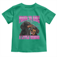 Funny Dachshund Dog Meme Toddler T Shirt Proud To Have A Little Wiener - Wonder Print Shop