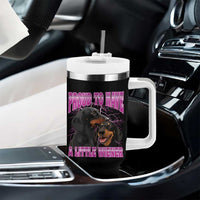 Funny Dachshund Dog Meme Tumbler With Handle Proud To Have A Little Wiener