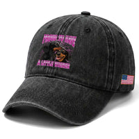 Funny Dachshund Dog Meme Washed Cotton Baseball Cap Proud To Have A Little Wiener