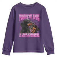 Funny Dachshund Dog Meme Youth Sweatshirt Proud To Have A Little Wiener - Wonder Print Shop