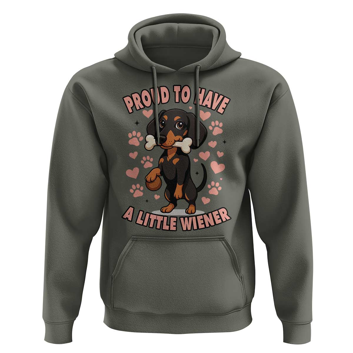 Dachshund Dog Lover Hoodie Proud To Have A Little Wiener - Wonder Print Shop