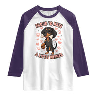 Dachshund Dog Lover Raglan Shirt Proud To Have A Little Wiener - Wonder Print Shop