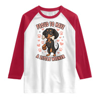 Dachshund Dog Lover Raglan Shirt Proud To Have A Little Wiener - Wonder Print Shop