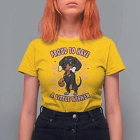 Dachshund Dog Lover T Shirt For Women Proud To Have A Little Wiener - Wonder Print Shop