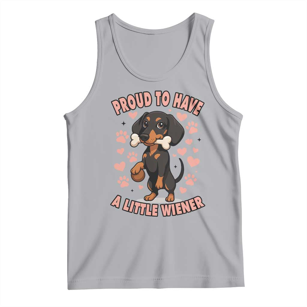 Dachshund Dog Lover Tank Top Proud To Have A Little Wiener - Wonder Print Shop