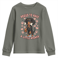 Dachshund Dog Lover Youth Sweatshirt Proud To Have A Little Wiener - Wonder Print Shop