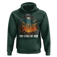 They Stole My Beer Hoodie Funny UFO Abducting Beer Mug Vintage Western Gift