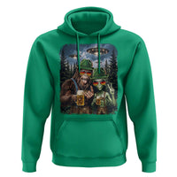 Funny Bigfoot Alien Oktoberfest Hoodie Selfie Beer Party German Lederhosen UFO Gift