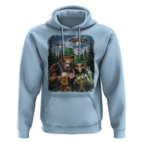 Funny Bigfoot Alien Oktoberfest Hoodie Selfie Beer Party German Lederhosen UFO Gift
