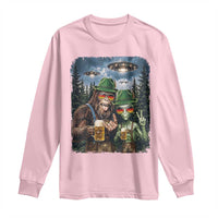 Funny Bigfoot Alien Oktoberfest Long Sleeve Shirt Selfie Beer Party German Lederhosen UFO Gift