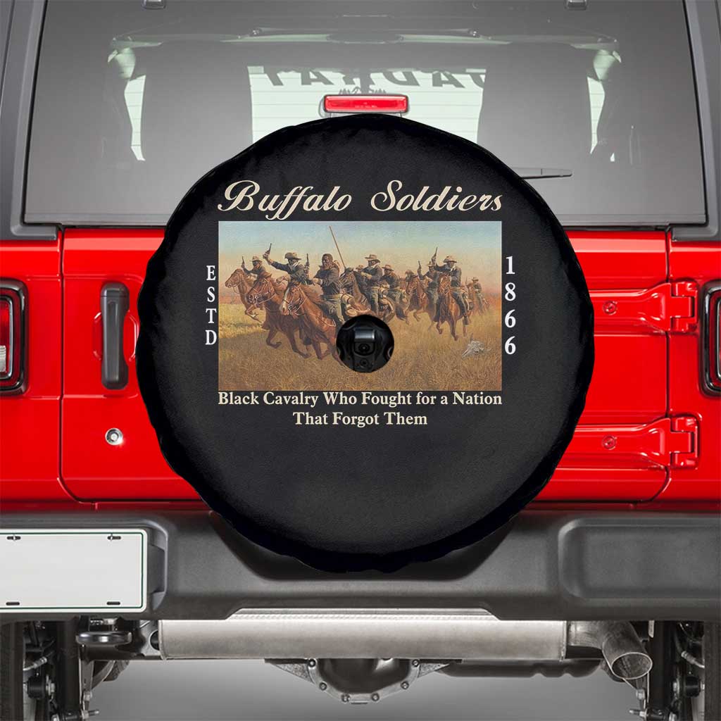 Buffalo Soldiers Black Cavalry 1866 Spare Tire Cover African American Military History Black History Gift