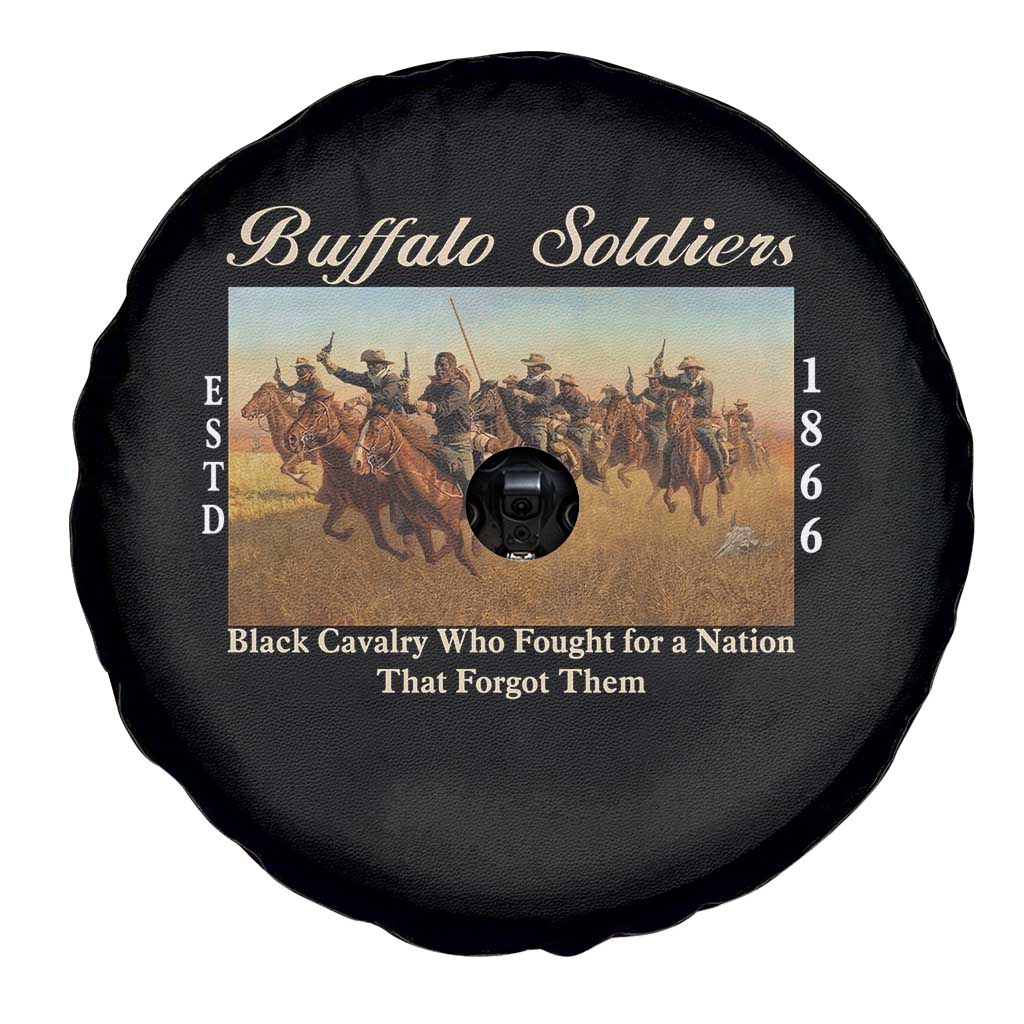 Buffalo Soldiers Black Cavalry 1866 Spare Tire Cover African American Military History Black History Gift
