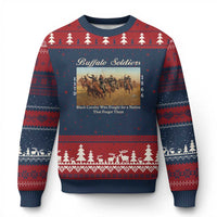 Buffalo Soldiers Black Cavalry 1866 Ugly Christmas Sweater African American Military History Black History Gift