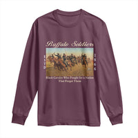 Buffalo Soldiers Black Cavalry 1866 Long Sleeve Shirt African American Military History Black History Gift