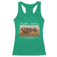 Buffalo Soldiers Black Cavalry 1866 Racerback Tank Top African American Military History Black History Gift