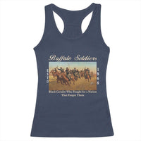 Buffalo Soldiers Black Cavalry 1866 Racerback Tank Top African American Military History Black History Gift