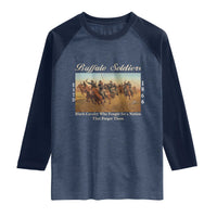 Buffalo Soldiers Black Cavalry 1866 Raglan Shirt African American Military History Black History Gift