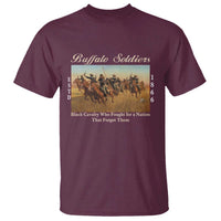 Buffalo Soldiers Black Cavalry 1866 T Shirt African American Military History Black History Gift