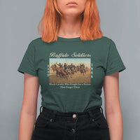 Buffalo Soldiers Black Cavalry 1866 T Shirt For Women African American Military History Black History Gift