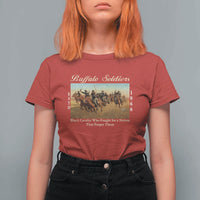 Buffalo Soldiers Black Cavalry 1866 T Shirt For Women African American Military History Black History Gift