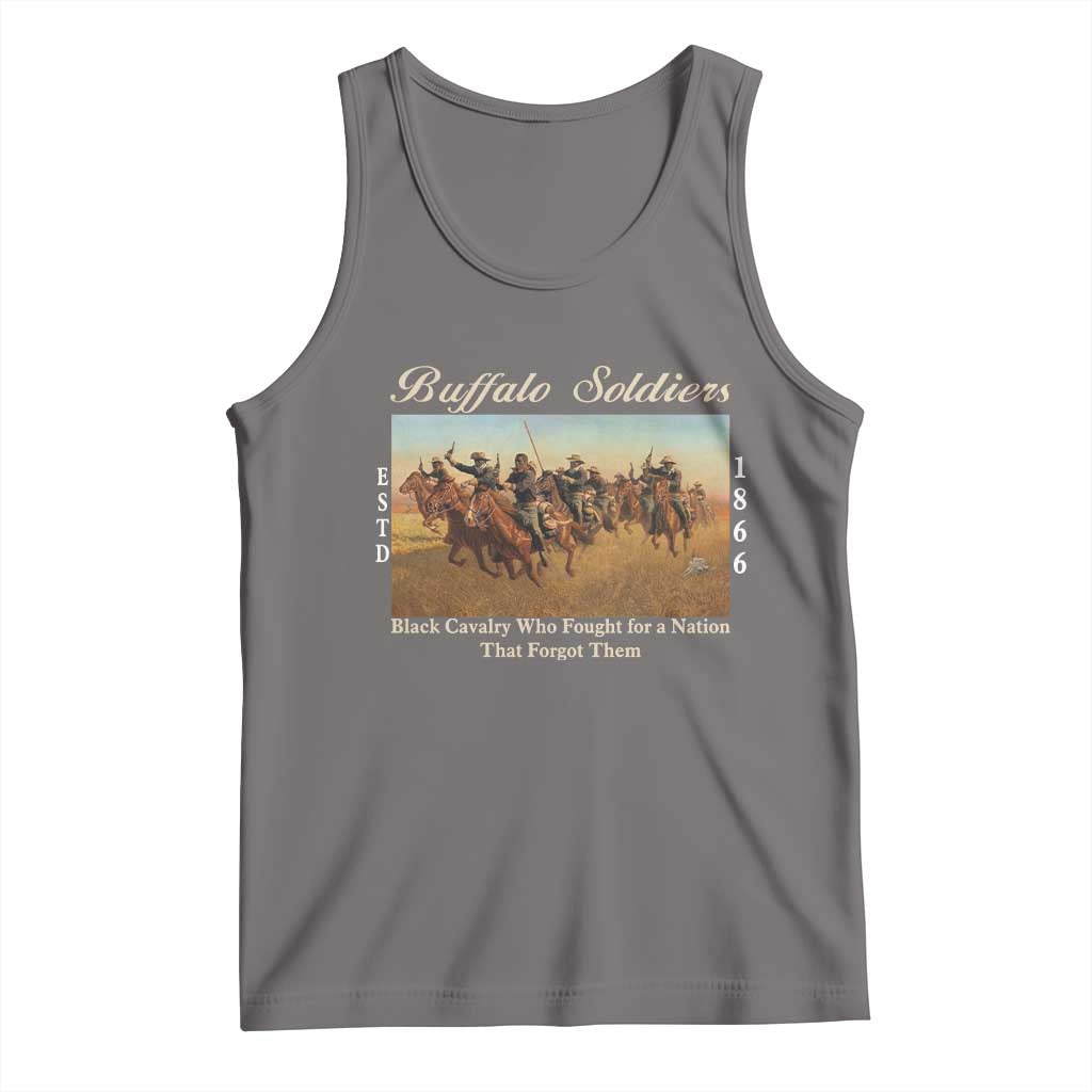 Buffalo Soldiers Black Cavalry 1866 Tank Top African American Military History Black History Gift