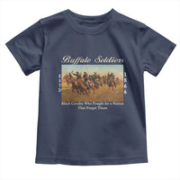 Buffalo Soldiers Black Cavalry 1866 Toddler T Shirt African American Military History Black History Gift