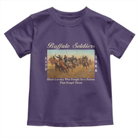 Buffalo Soldiers Black Cavalry 1866 Toddler T Shirt African American Military History Black History Gift