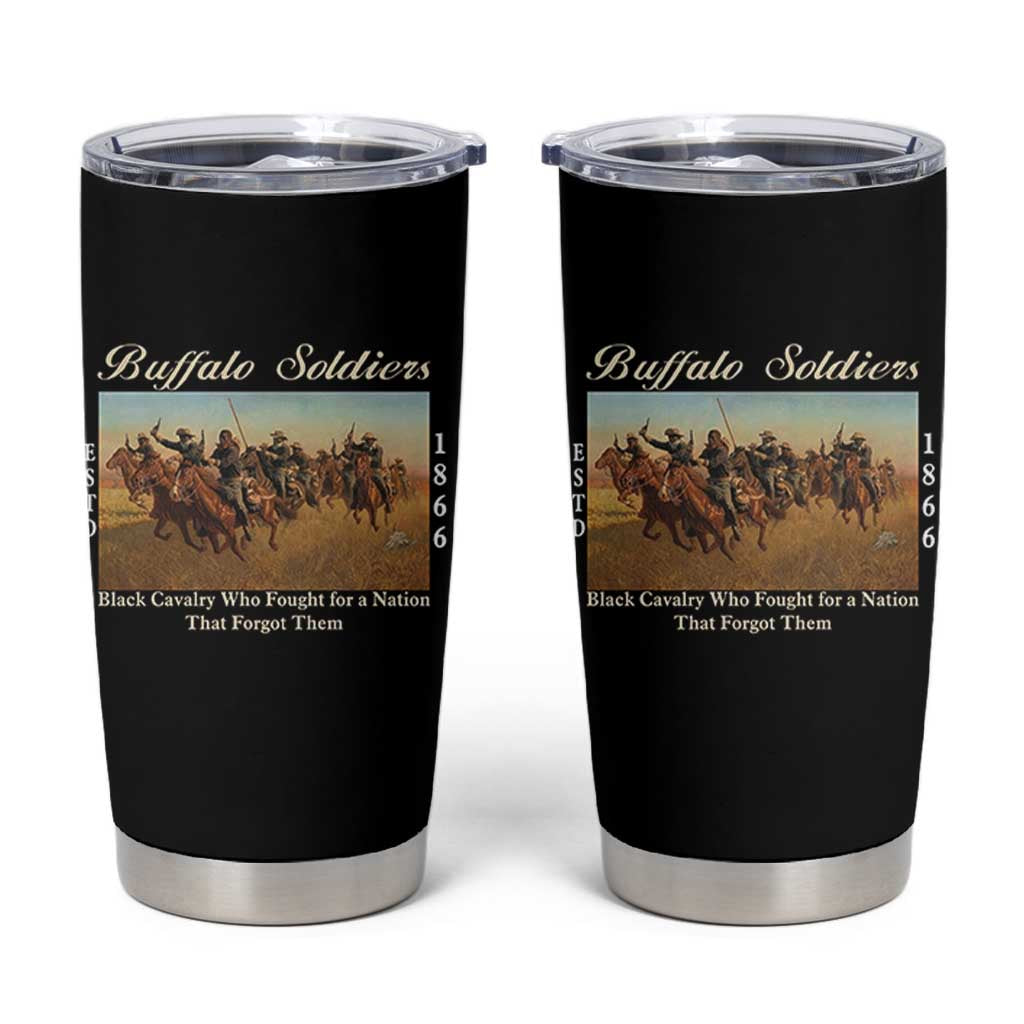 Buffalo Soldiers Black Cavalry 1866 Tumbler Cup African American Military History Black History Gift
