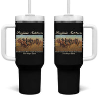 Buffalo Soldiers Black Cavalry 1866 Tumbler With Handle African American Military History Black History Gift