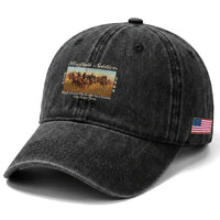 Buffalo Soldiers Black Cavalry 1866 Washed Cotton Baseball Cap African American Military History Black History Gift