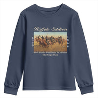 Buffalo Soldiers Black Cavalry 1866 Youth Sweatshirt African American Military History Black History Gift