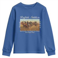 Buffalo Soldiers Black Cavalry 1866 Youth Sweatshirt African American Military History Black History Gift