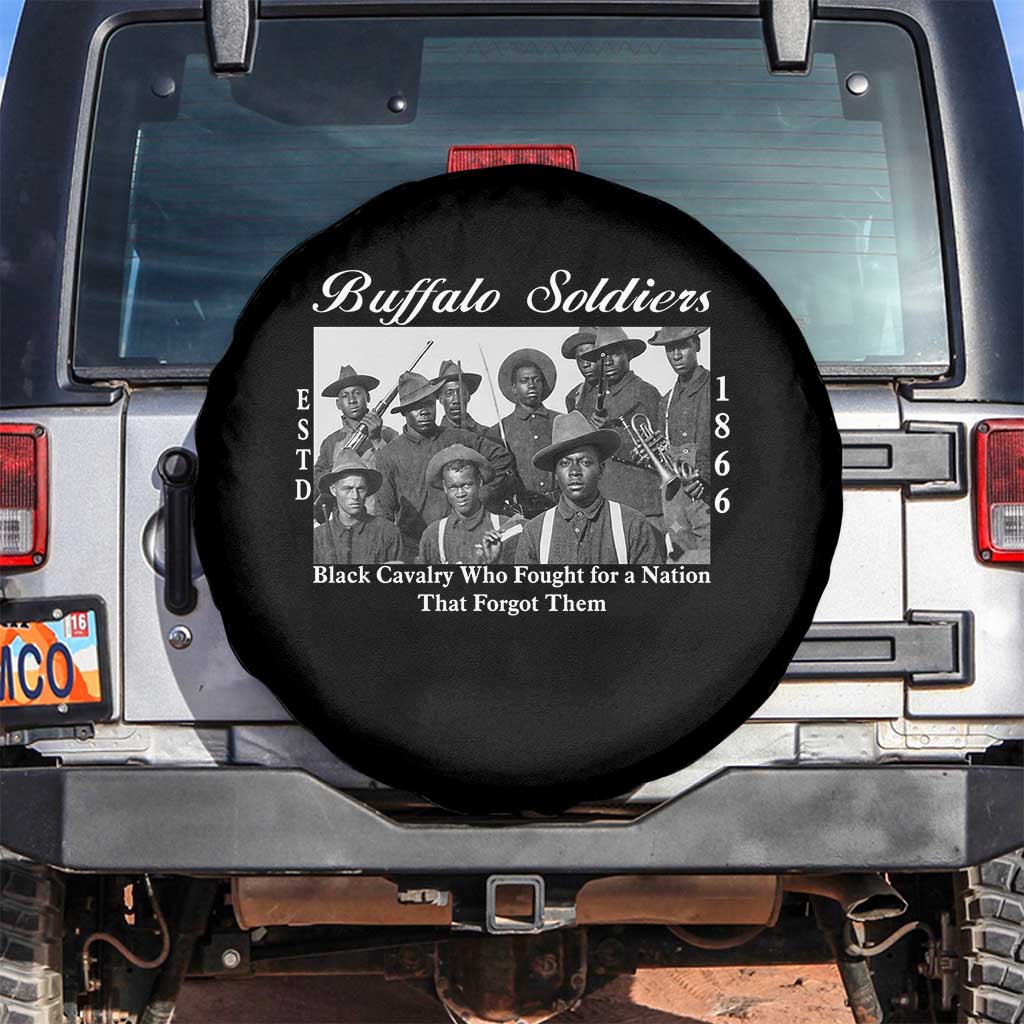 Buffalo Soldiers 1866 African American Cavalry Spare Tire Cover Black History Military Heritage Gift