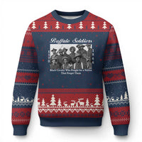 Buffalo Soldiers 1866 African American Cavalry Ugly Christmas Sweater Black History Military Heritage Gift