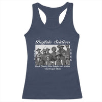 Buffalo Soldiers 1866 African American Cavalry Racerback Tank Top Black History Military Heritage Gift