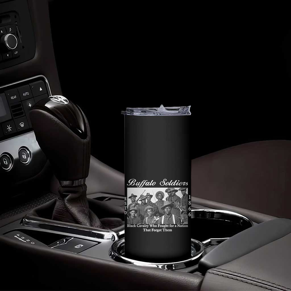 Buffalo Soldiers 1866 African American Cavalry Skinny Tumbler Black History Military Heritage Gift