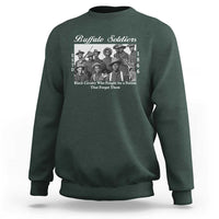 Buffalo Soldiers 1866 African American Cavalry Sweatshirt Black History Military Heritage Gift