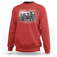 Buffalo Soldiers 1866 African American Cavalry Sweatshirt Black History Military Heritage Gift