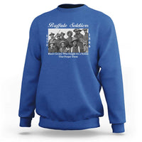 Buffalo Soldiers 1866 African American Cavalry Sweatshirt Black History Military Heritage Gift