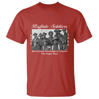 Buffalo Soldiers 1866 African American Cavalry T Shirt Black History Military Heritage Gift