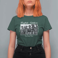 Buffalo Soldiers 1866 African American Cavalry T Shirt For Women Black History Military Heritage Gift