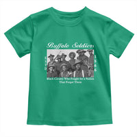 Buffalo Soldiers 1866 African American Cavalry Toddler T Shirt Black History Military Heritage Gift