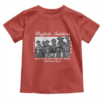 Buffalo Soldiers 1866 African American Cavalry Toddler T Shirt Black History Military Heritage Gift